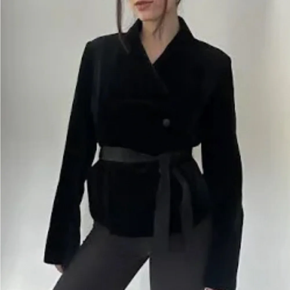 INC Women's Black Velvet Blazer - Picture 8 of 8